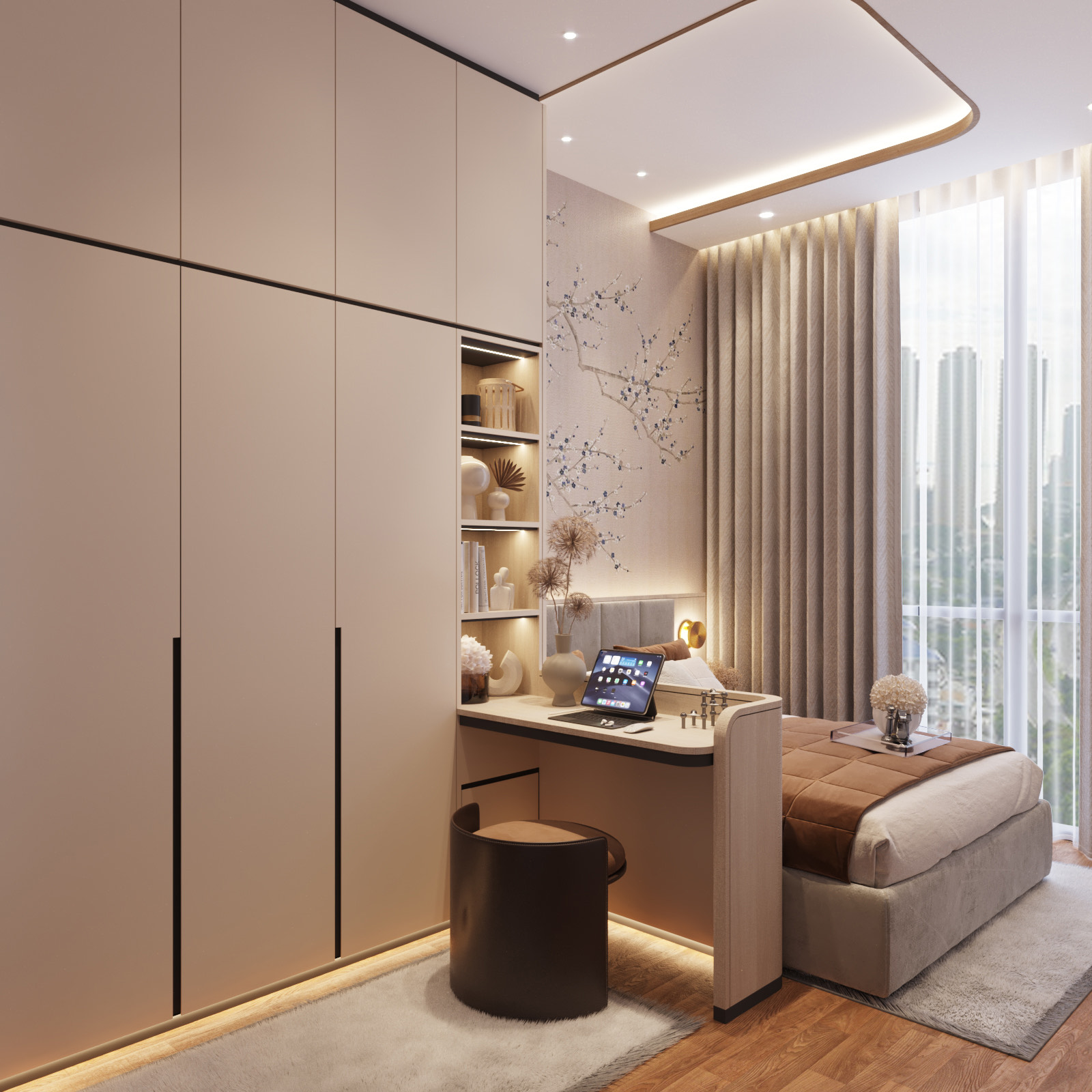 Bedroom room renovation after